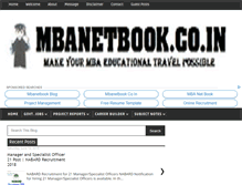 Tablet Screenshot of mbanetbook.co.in